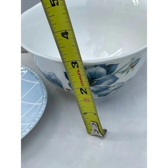 Lenox Butterfly Meadow Blue Two Rice Bowls and 3 Small Plates Porcelain 6"x3" - Picture 13 of 16